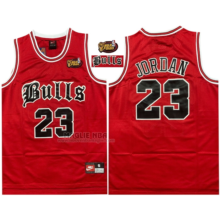 Maglia
 Michael Jordan NO 23 Chicago Bulls NBA Final Rosso
